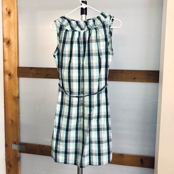 WESC/ Turquoise, Black, Grey, White Plaid Dress/ Sz S‎ - Picture 3 of 5